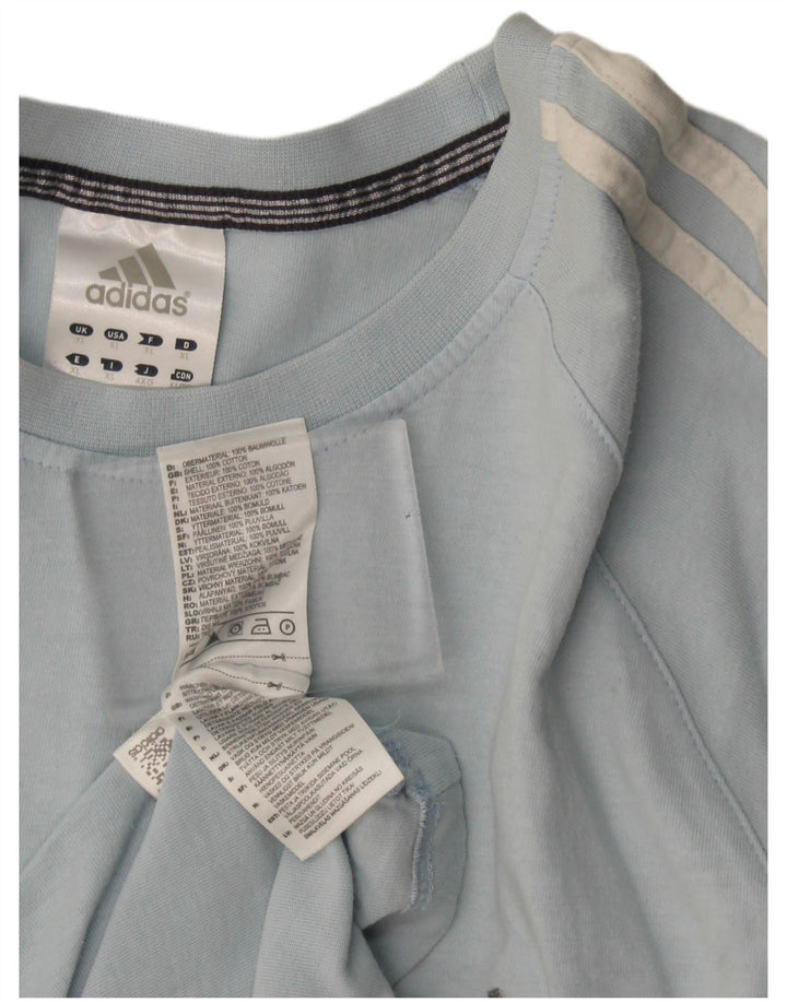 Adidas Męska Koszulka Top XL Niebieska Bawełna