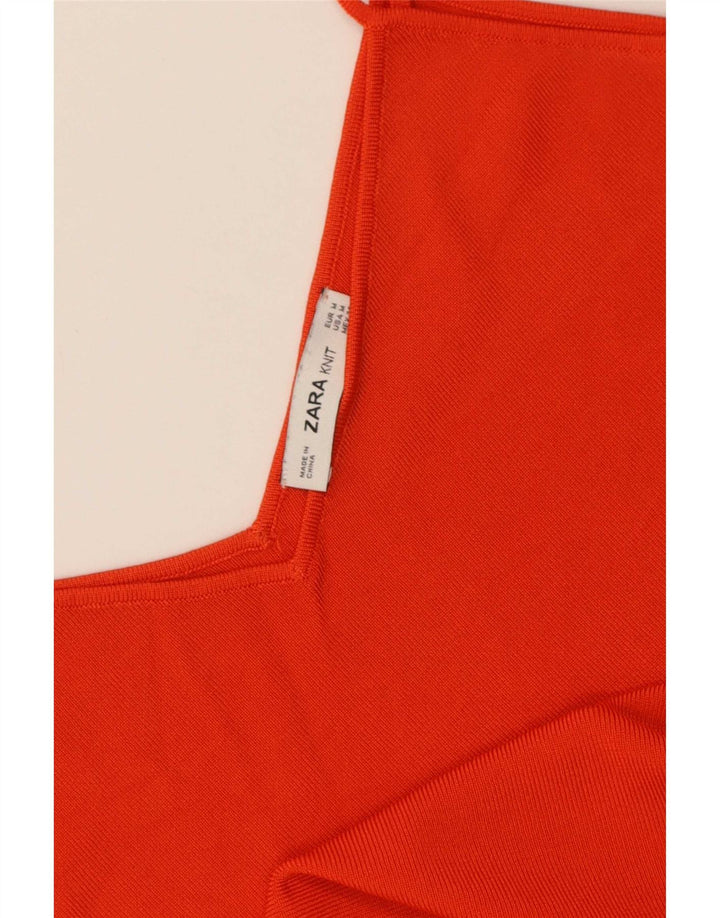 Damski top na ramiączkach Zara UK 12, średni czerwony