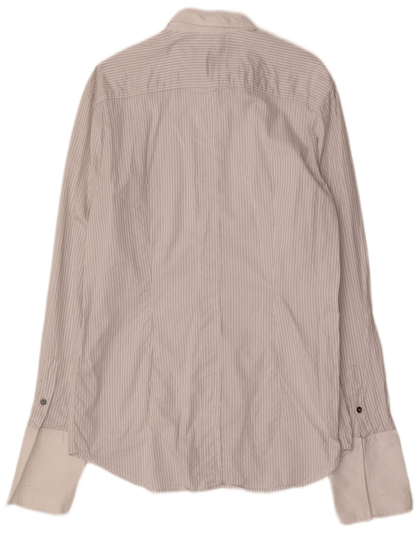 Koszula męska DOLCE & GABBANA George, rozmiar 17 43 XL, białe paski