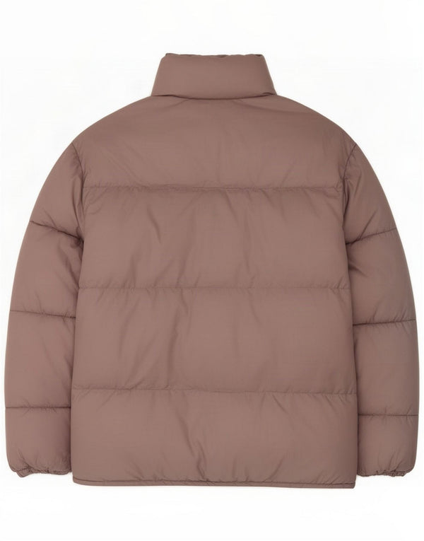 Zara Womens Oversized Padded Jacket UK 6 XS Pink Polyester