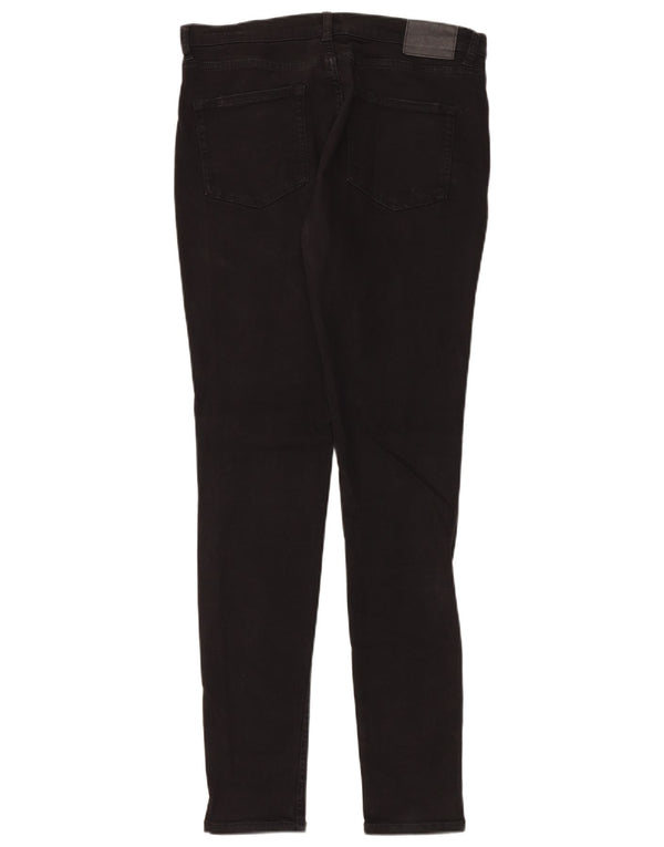 Damskie jeansy obcisłe French Connection UK 14 Large W34 L32 Czarna bawełna