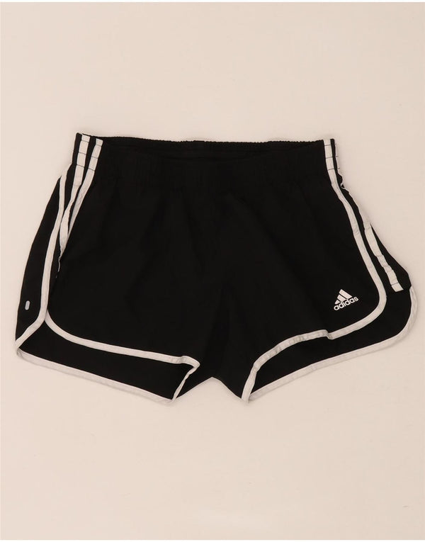 Adidas Womens Primegreen Sport Shorts UK 14 Medium Black Polyester