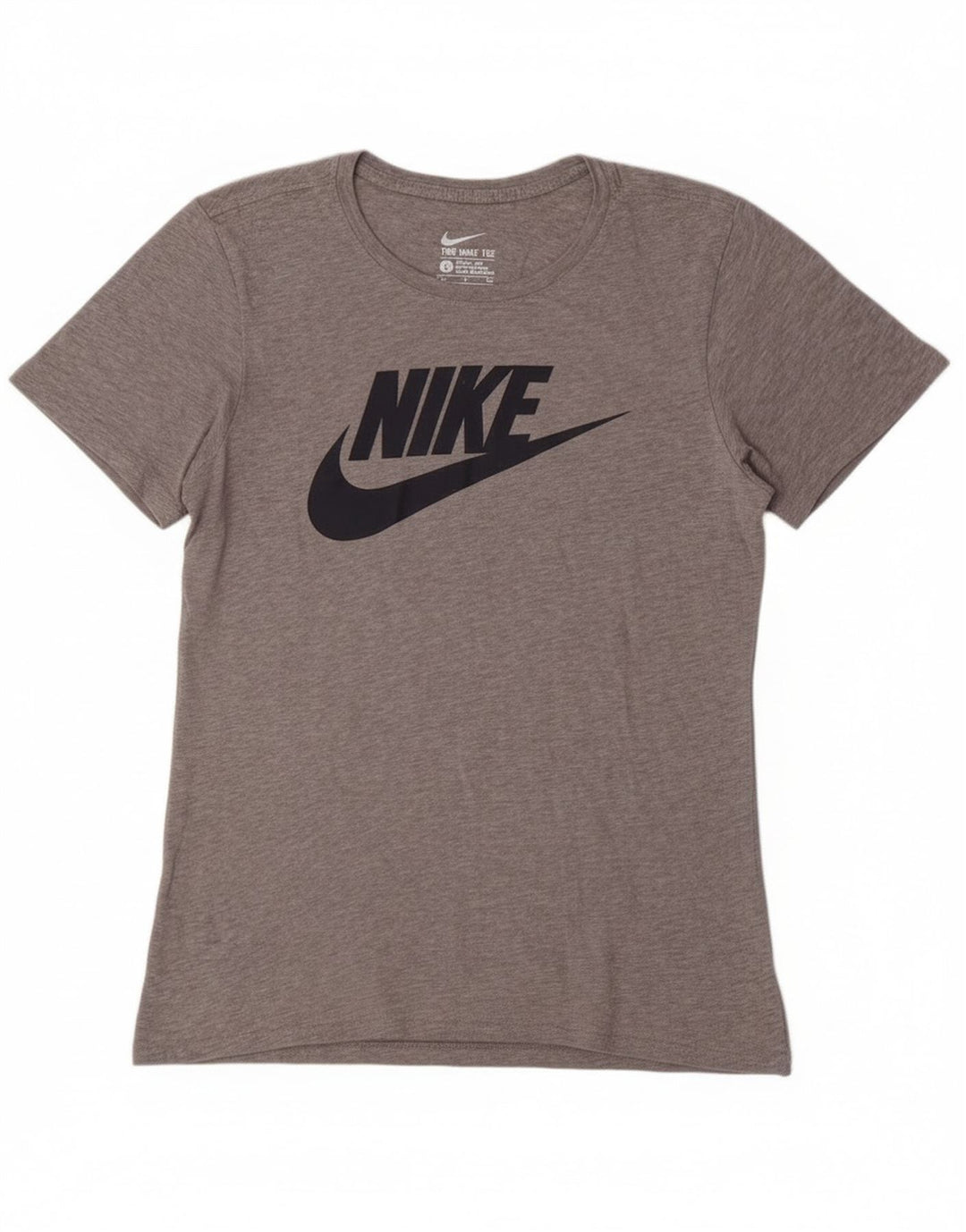 Męski T-shirt z grafiką Nike, mały, szary, bawełniany