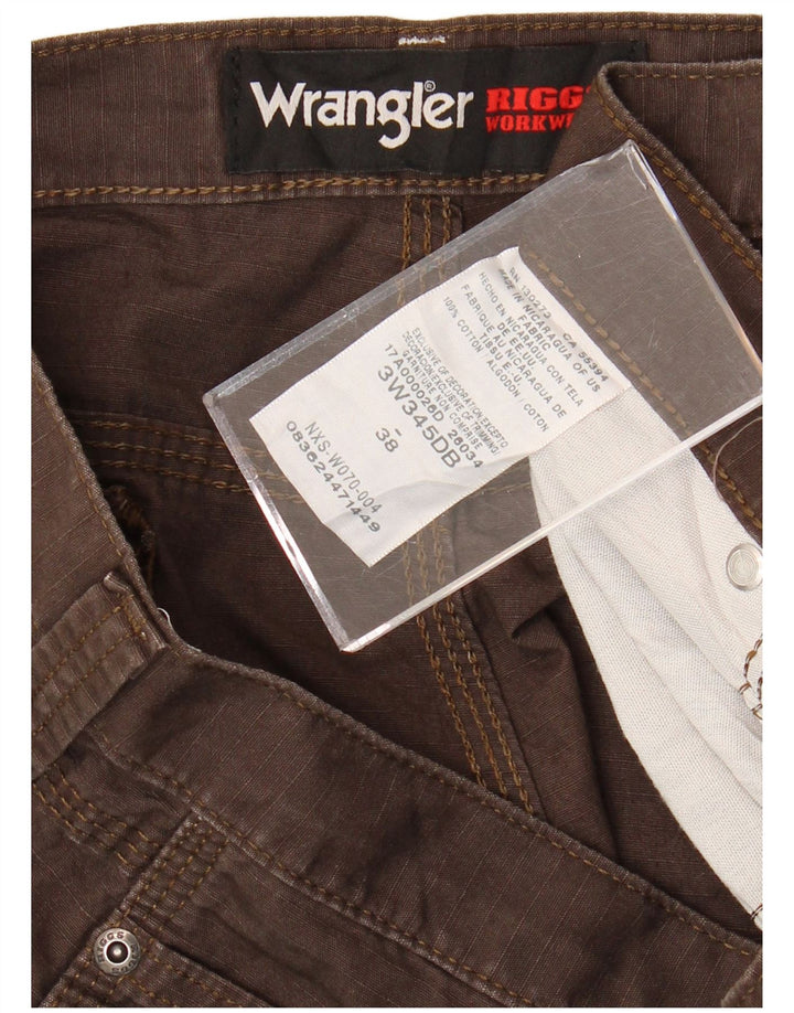 Męskie spodenki cargo Wrangler W38 XL, brązowa bawełna