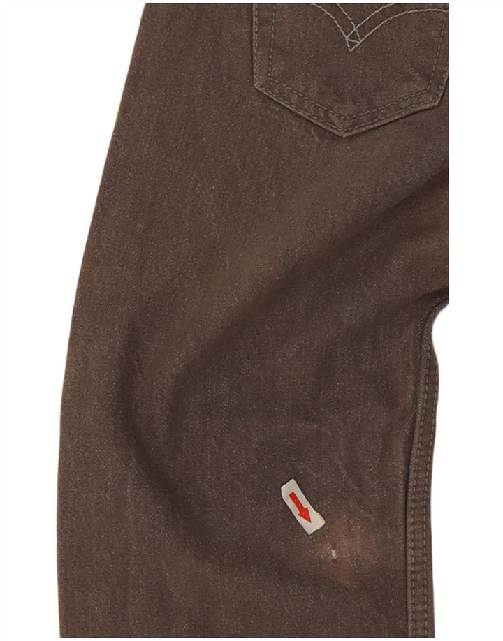 Damskie jeansy Levi's 505 Regular Straight W25 L25 Szara bawełna