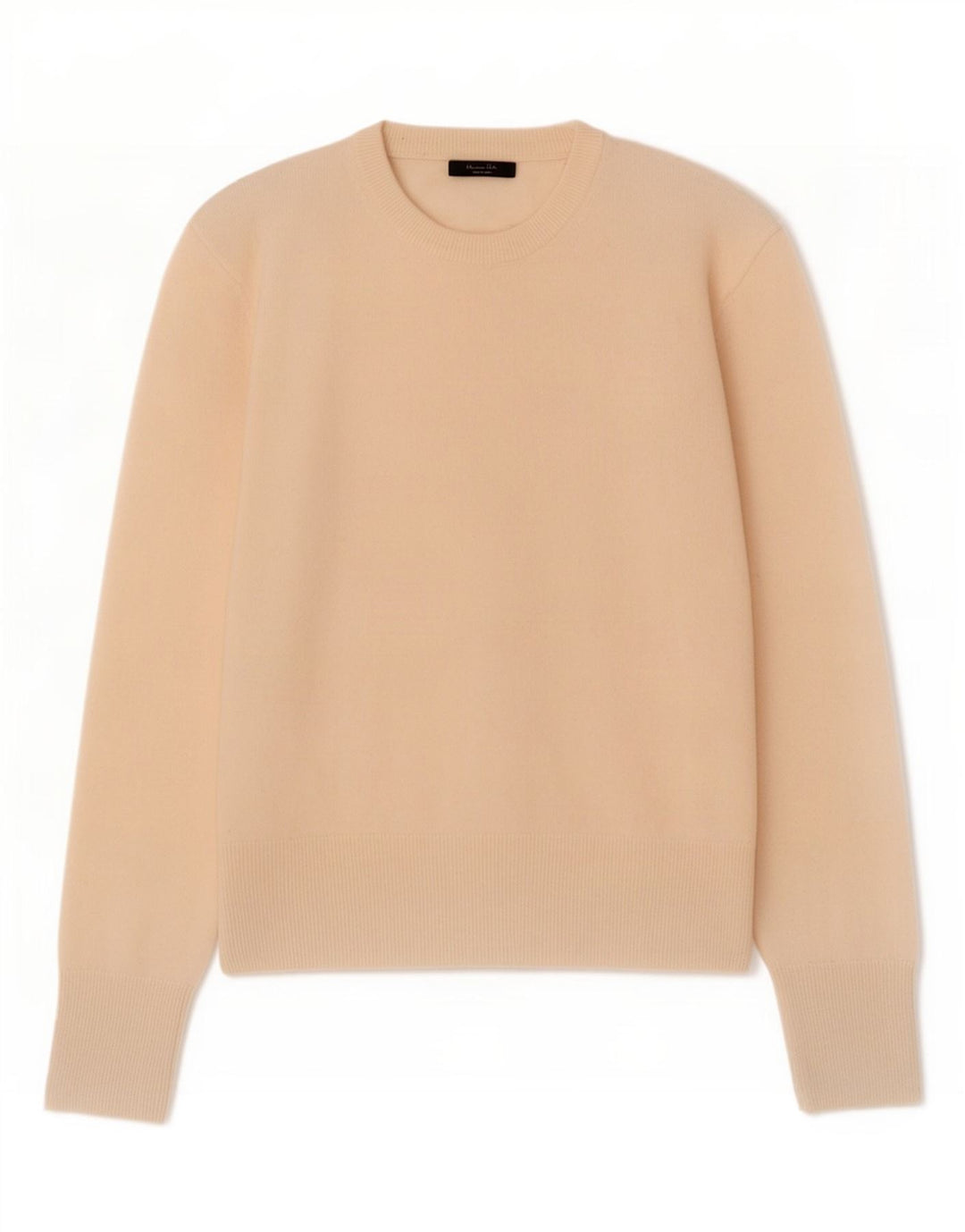 Sweter damski Massimo Dutti z okrągłym dekoltem, UK 14, średni beż