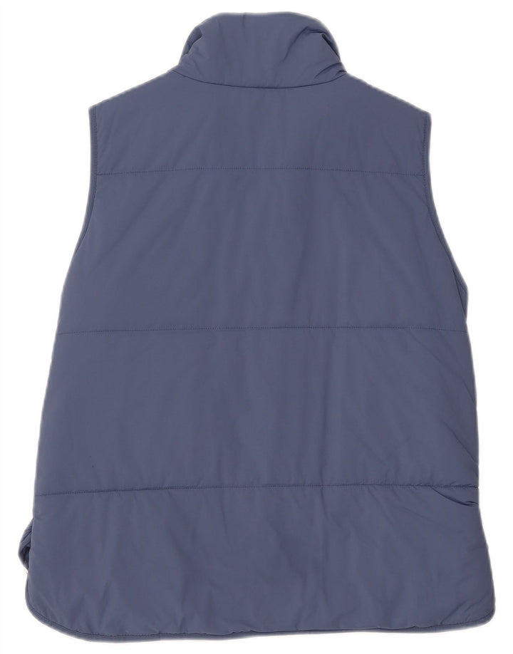 Męska kamizelka Lands End Petite Padded UK 38 Średni granatowy nylon
