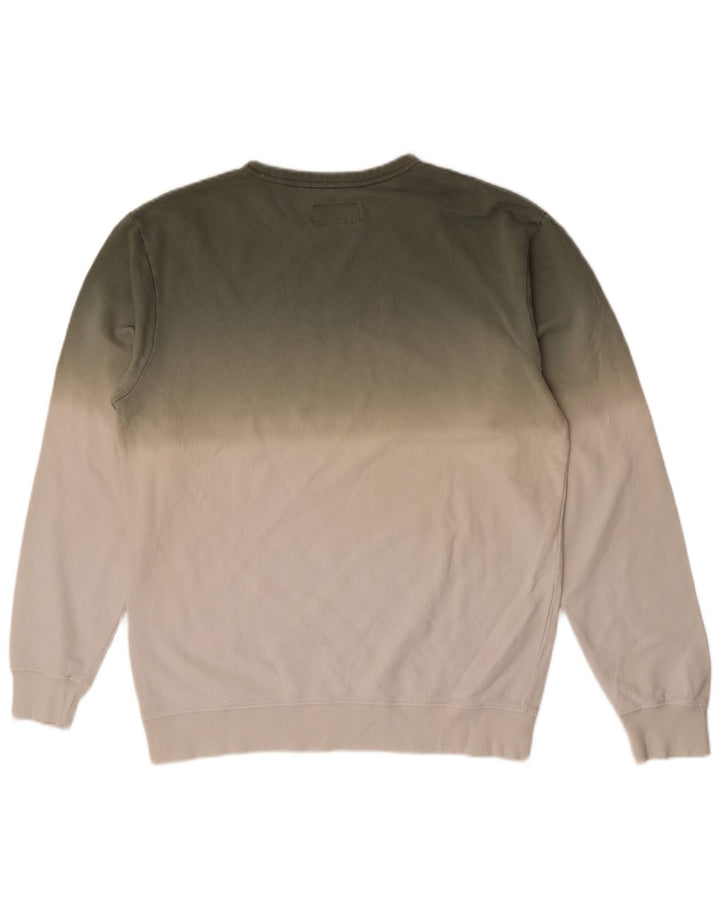 Męska bluza Carrera Jumper, duża, zielona bawełna z blokami kolorów