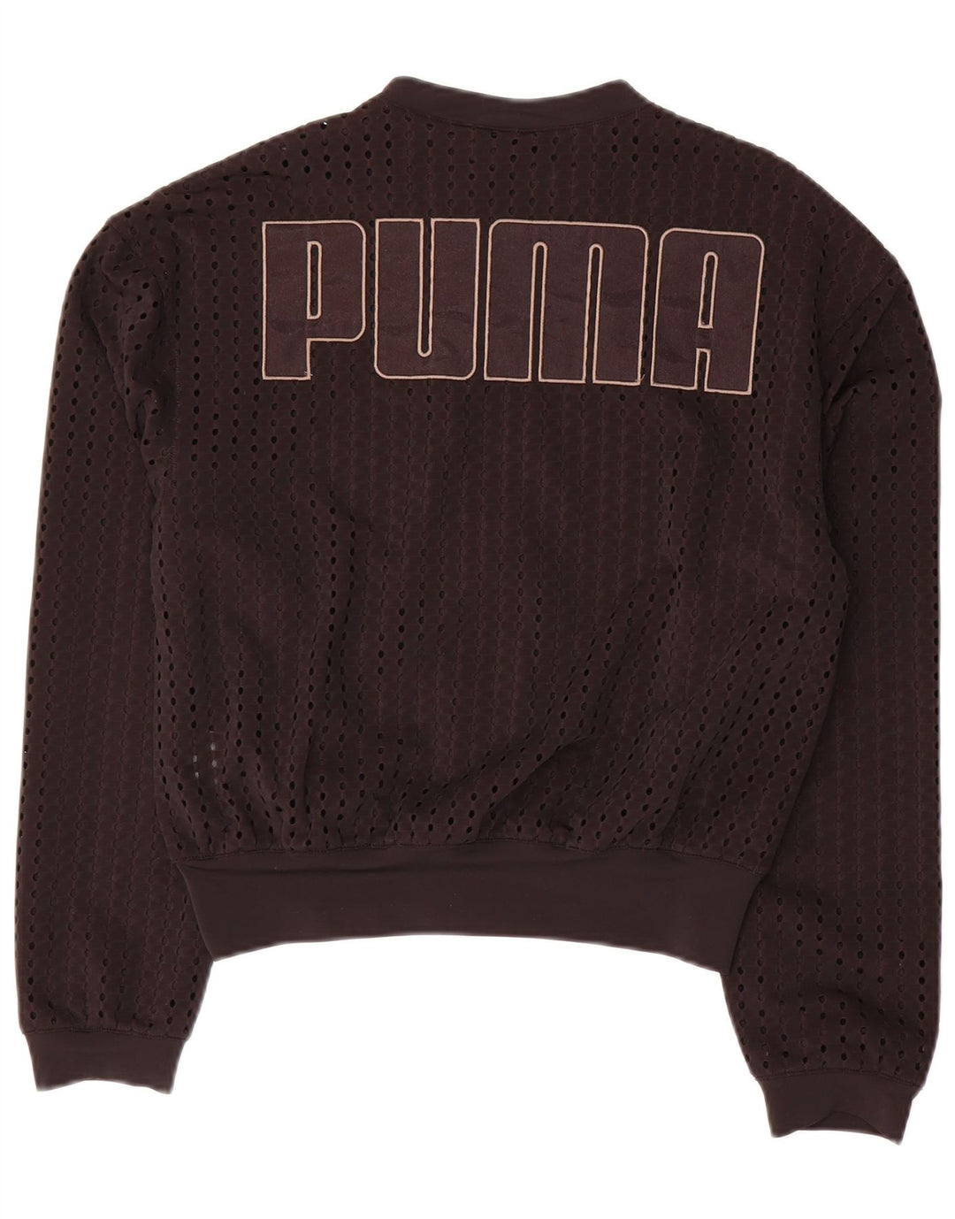 Damska kurtka dresowa PUMA Oversize Crop Graphic UK 10 Small Black