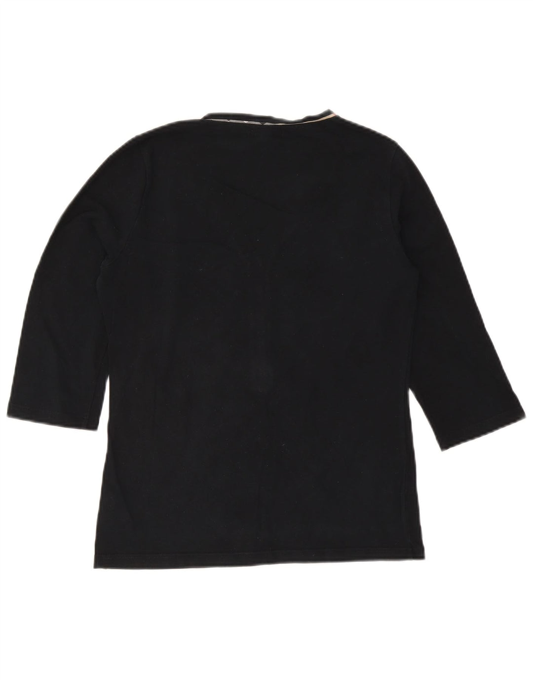 Top damski Burberry z rękawem 3/4, UK 14, duży, czarny