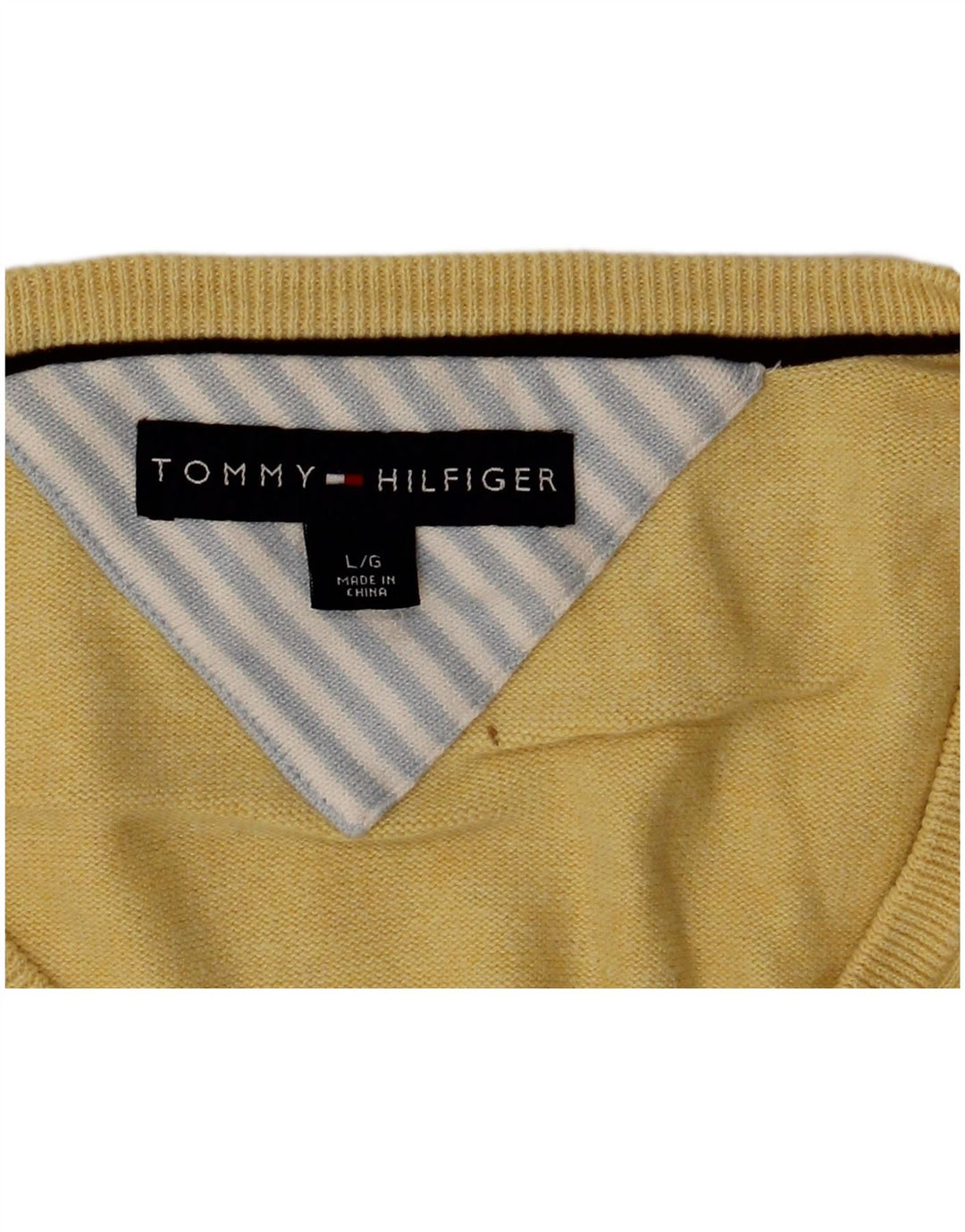 Męski podkoszulek Tommy Hilfiger z kamizelką, duży, żółty