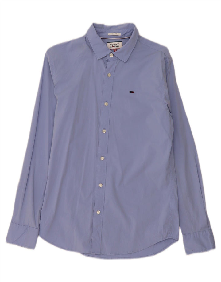 Męska koszula slim fit Tommy Hilfiger w kolorze średnioniebieskim, bawełniana