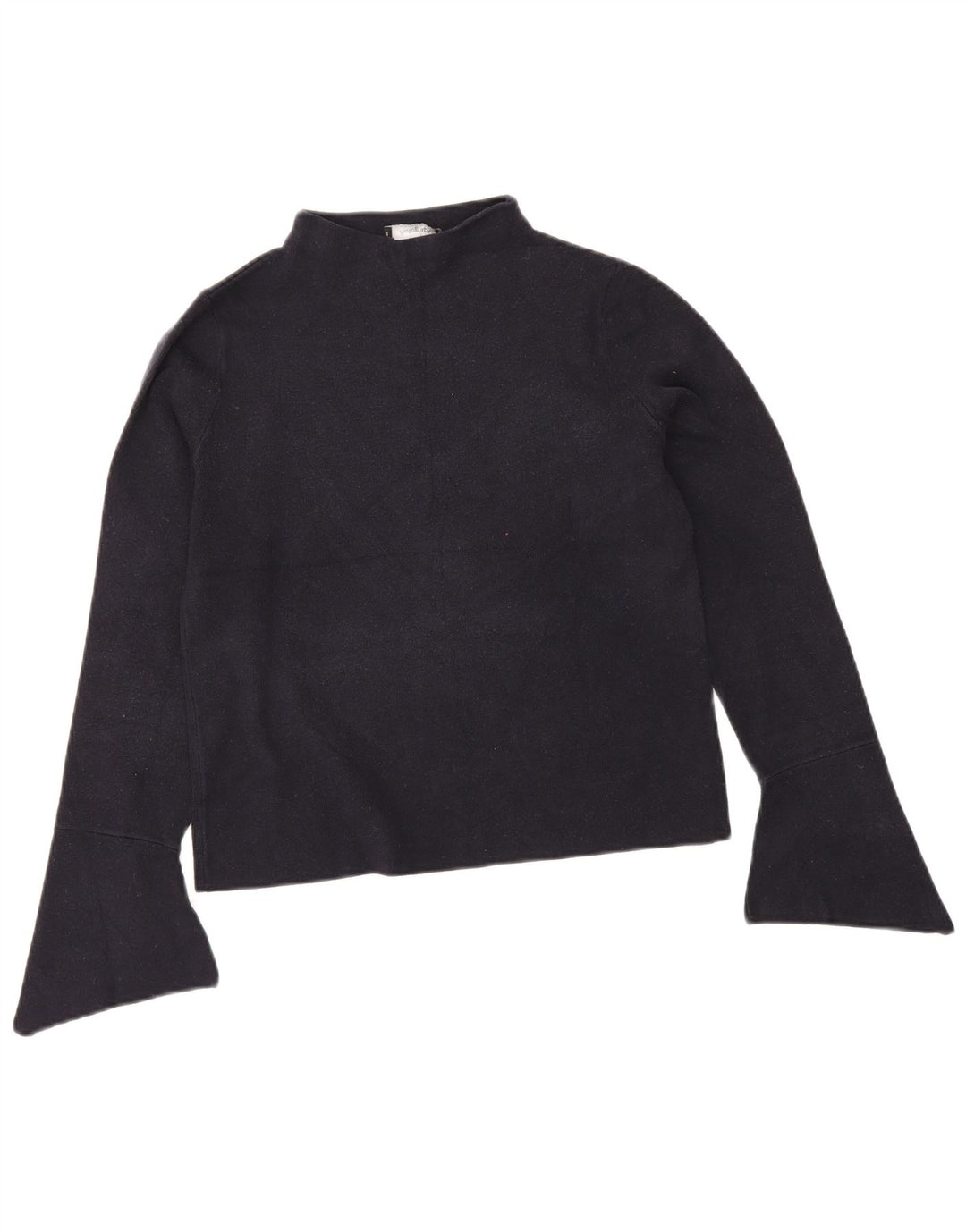 Marks & Spencer Damski top z długim rękawem UK 12, średni granatowy, wiskoza