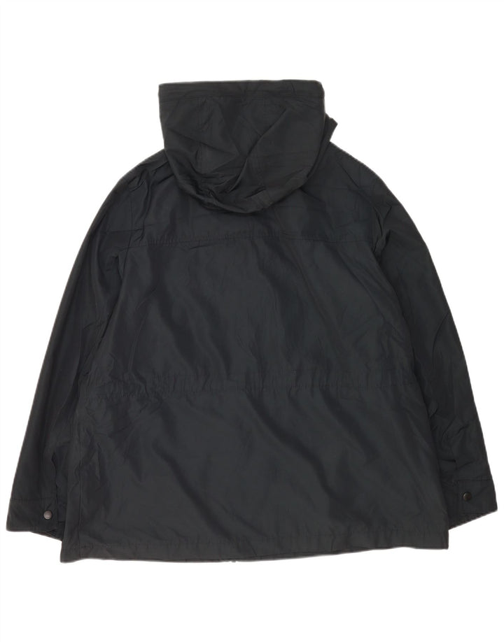 Marks & Spencer Damska kurtka przeciwdeszczowa z kapturem, oversize, UK 18 XL, granatowa