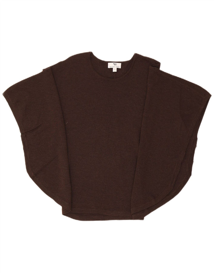 Damski sweter poncho Peter Hahn UK 14, średni brąz