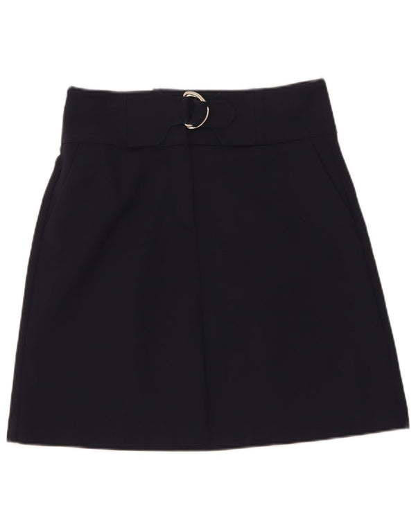 Marks & Spencer Damska spódnica mini UK 8 Small W28 Granatowa bawełna