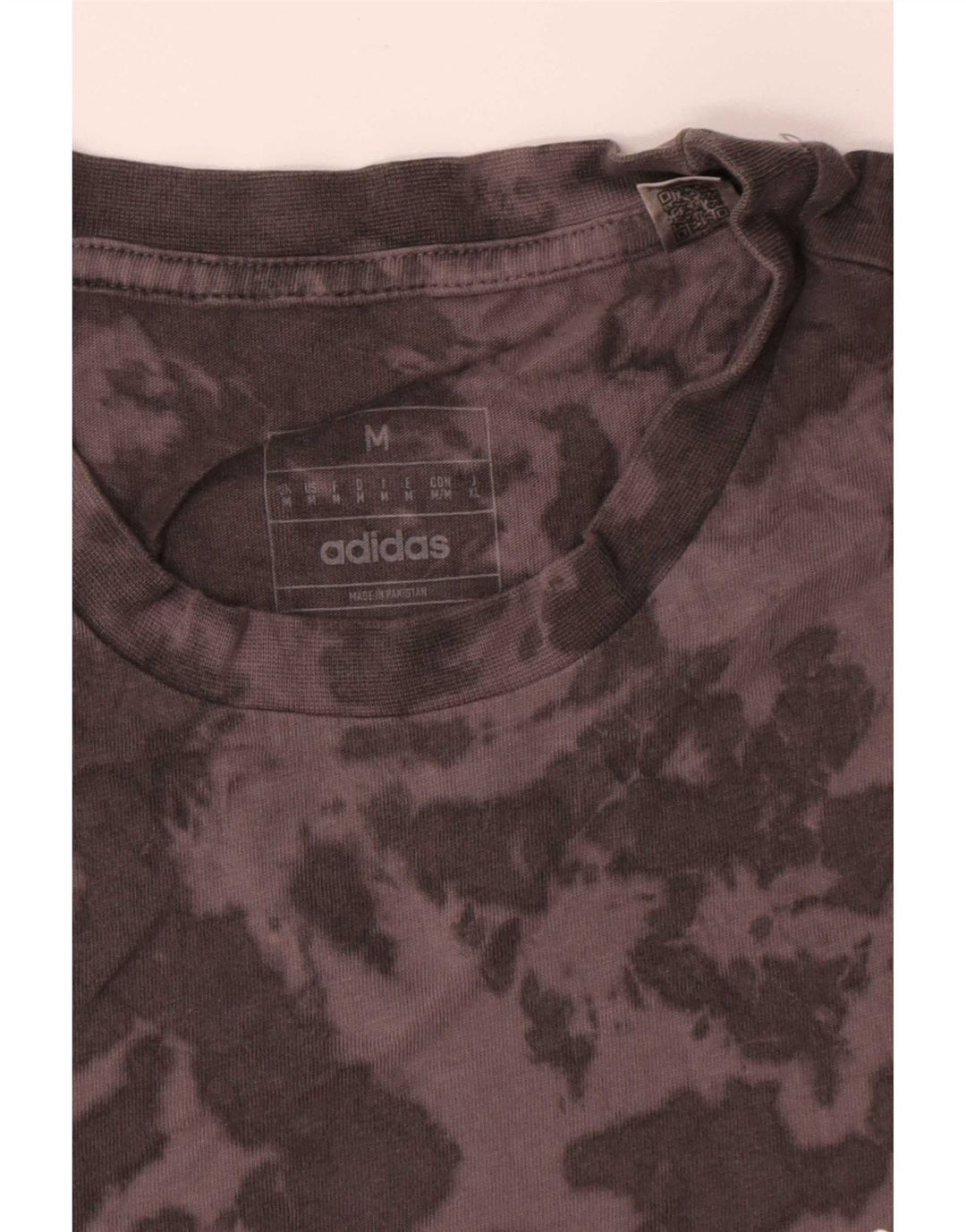 Adidas Męska koszulka Top Medium Grey Tie Dye Cotton