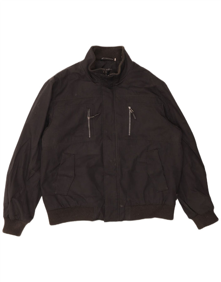 Męska kurtka bomber CALVIN KLEIN UK 40, duża, czarna, poliester