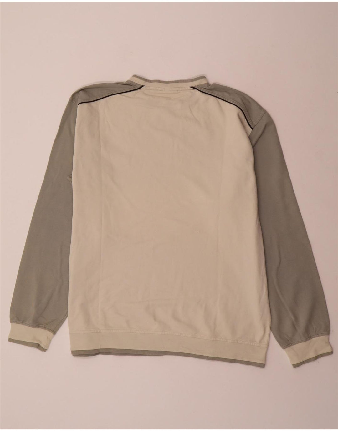 Męski sweter dresowy ASICS 2XL z bawełny w kolorze złamanej bieli