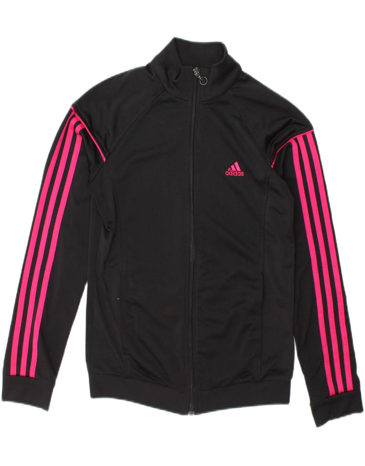 Damska bluza dresowa Adidas Graphic Top Jacket UK 8/10 Mały czarny poliester
