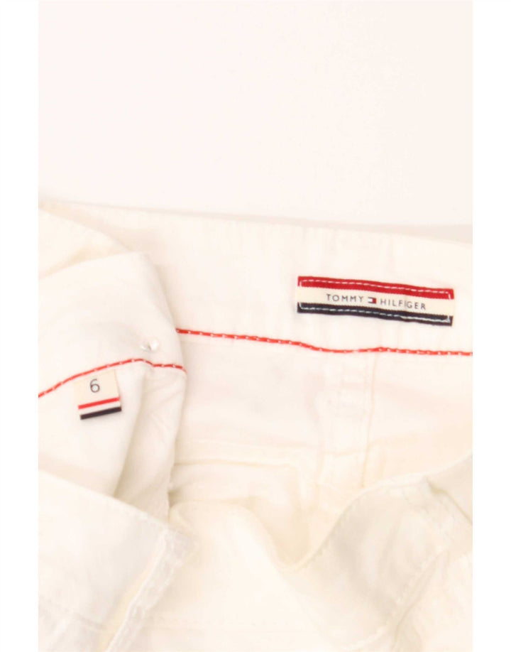 Damskie spodenki Chino Tommy Hilfiger US 6 Medium W32 Biała bawełna