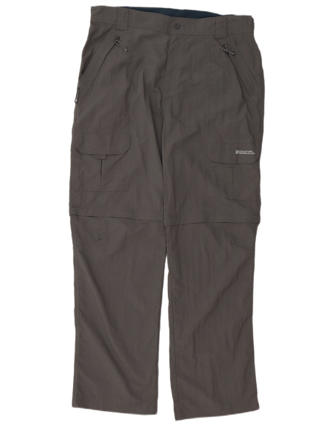 Męskie proste spodnie cargo Mountain Warehouse W38 L34 Szary nylon