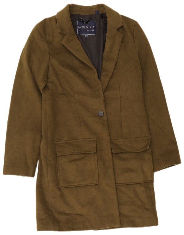 Damski płaszcz oversize Jack Wills UK 10, mały, khaki, poliester