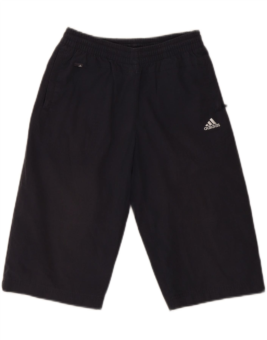 ADIDAS Boys Sport Shorts 9-10 Years  Navy Blue Polyester Vintage Adidas and Second-Hand Adidas from Messina Hembry 