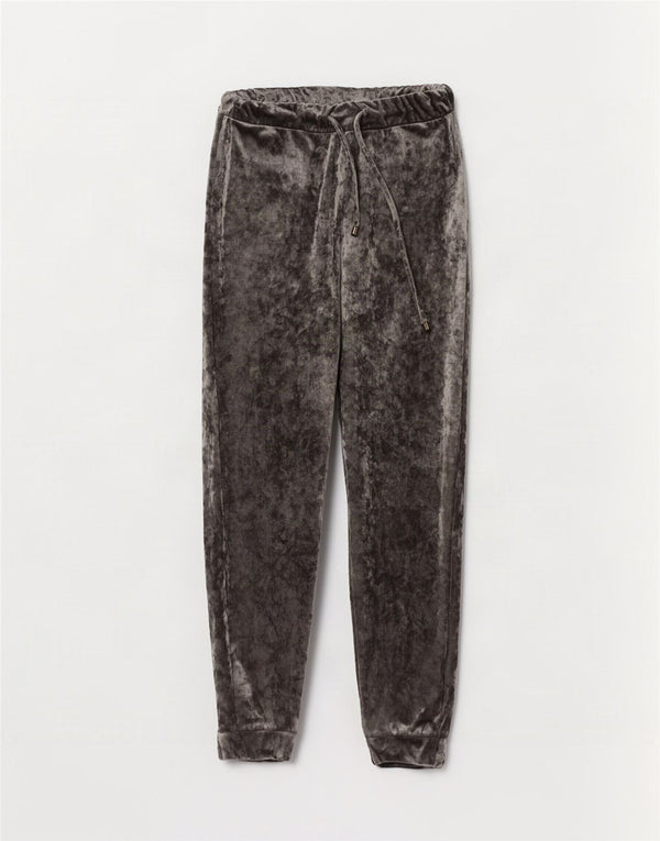 Marks & Spencer Damskie welurowe spodnie dresowe Joggers UK 8 Small Grey