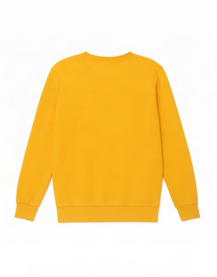 Męska bluza Zara Sweter, średnia żółta bawełna