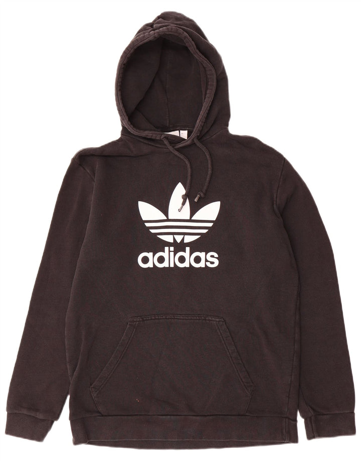 Męska bluza z kapturem Adidas Graphic, średnia czarna, bawełniana