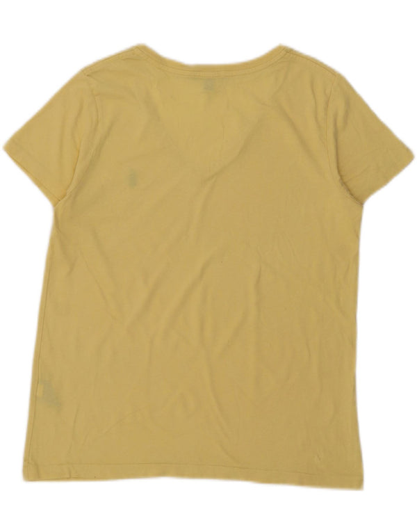 T-shirt damski Ralph Lauren Top UK 14, duży, żółty, bawełniany