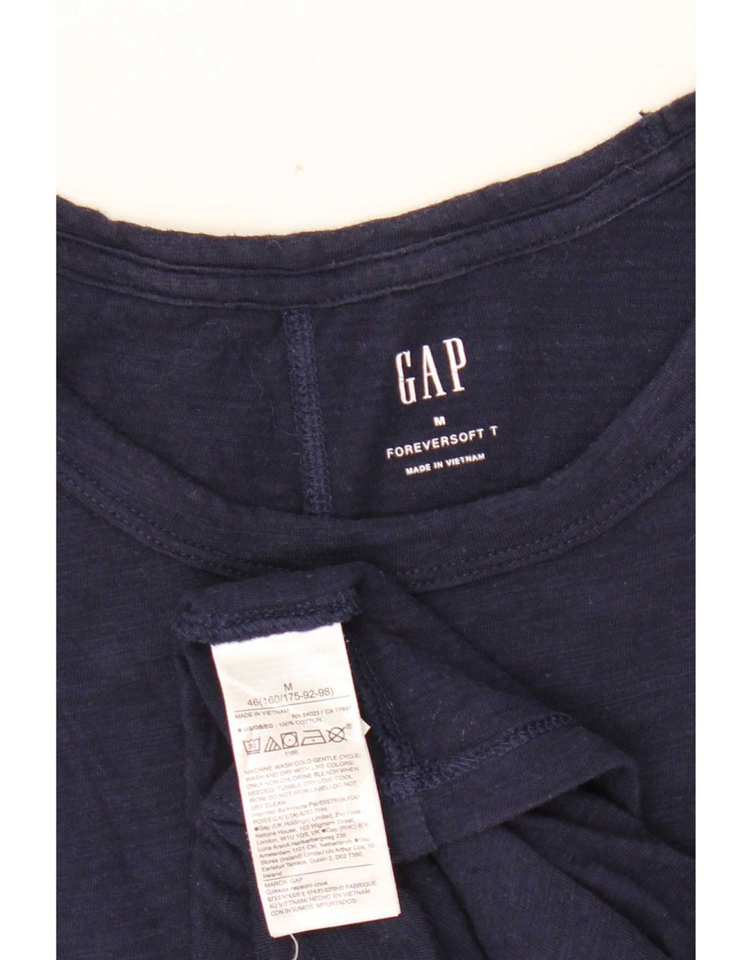 T-shirt damski Gap Top UK 12 Średni granatowy, bawełniany