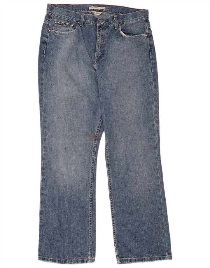 Damskie klasyczne jeansy Bootcut Tommy Hilfiger W36 L30 Niebieskie bawełniane