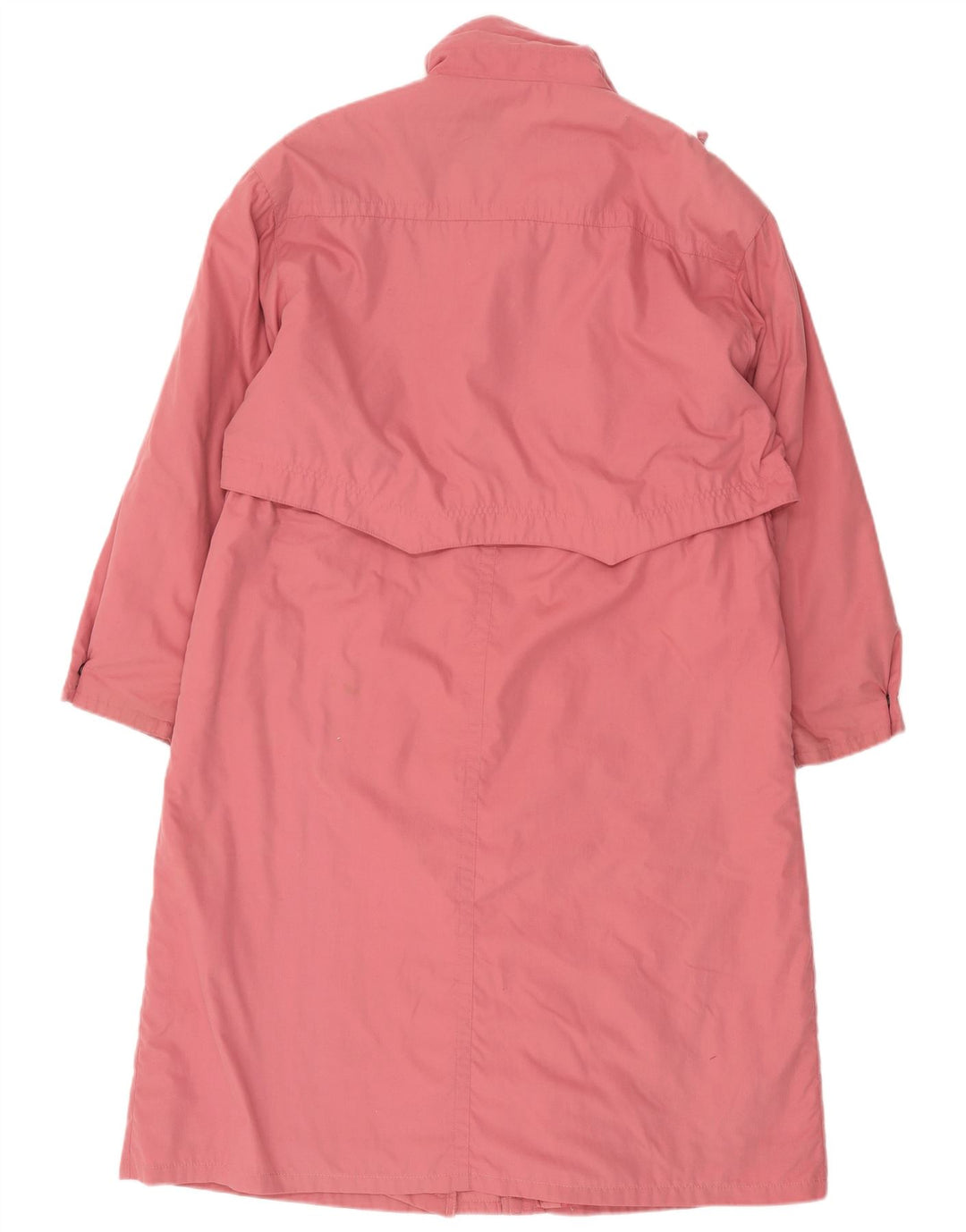 Damski trencz oversize VINTAGE UK 16, duży, różowy, poliester