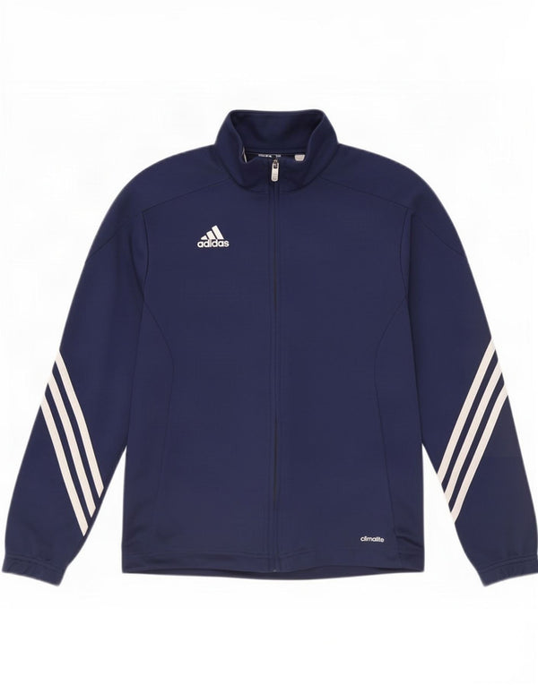 Adidas Chłopięca Climalite Dresowa Kurtka Top 11-12 Lat Granatowa Poliester