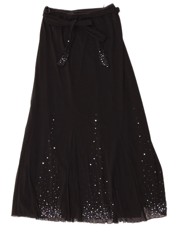 Damska spódnica maxi Per Una Regular UK 12 Medium W28 Czarny poliamid