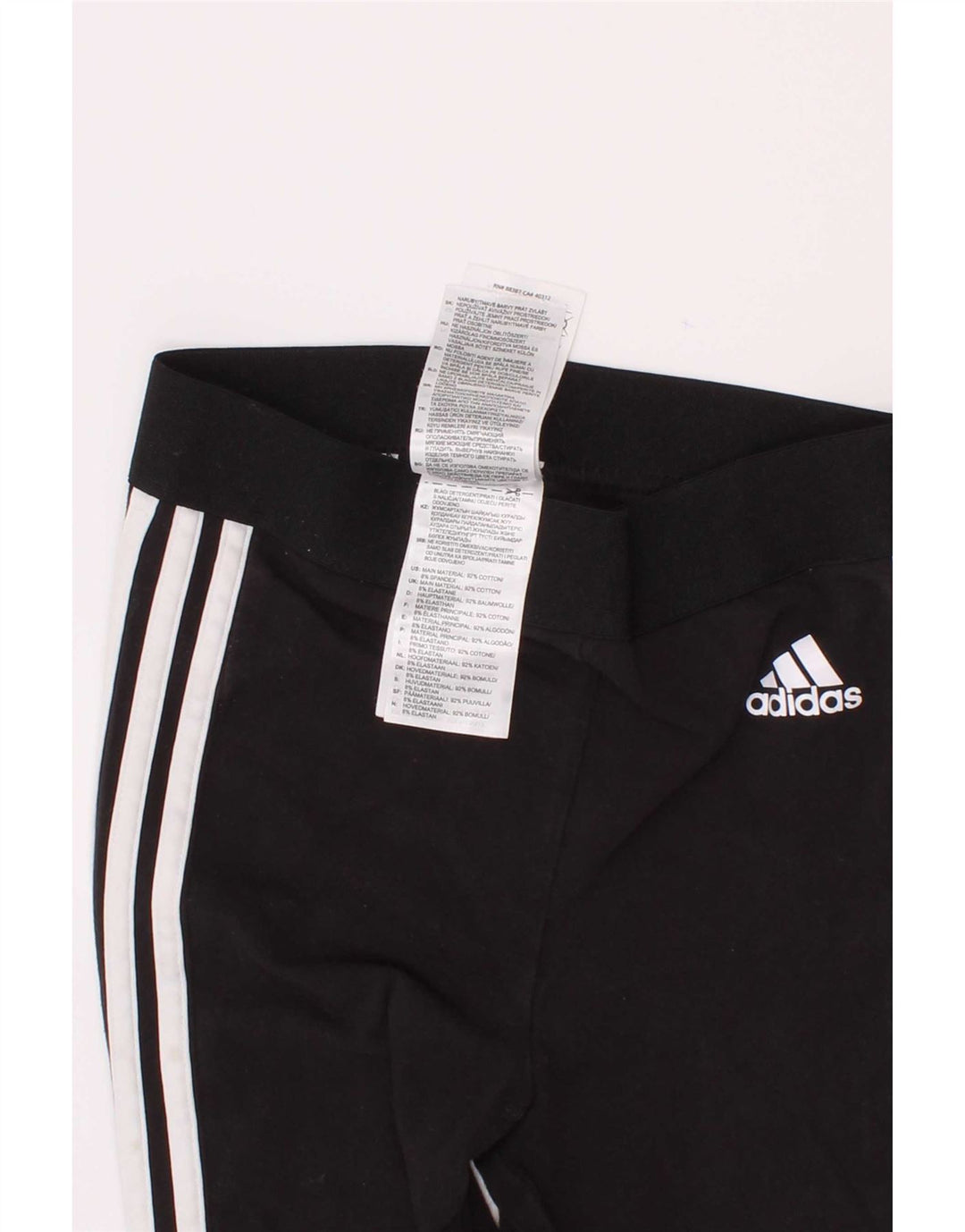 Legginsy Adidas Dziewczęce 2-3 Lat Czarne Bawełniane