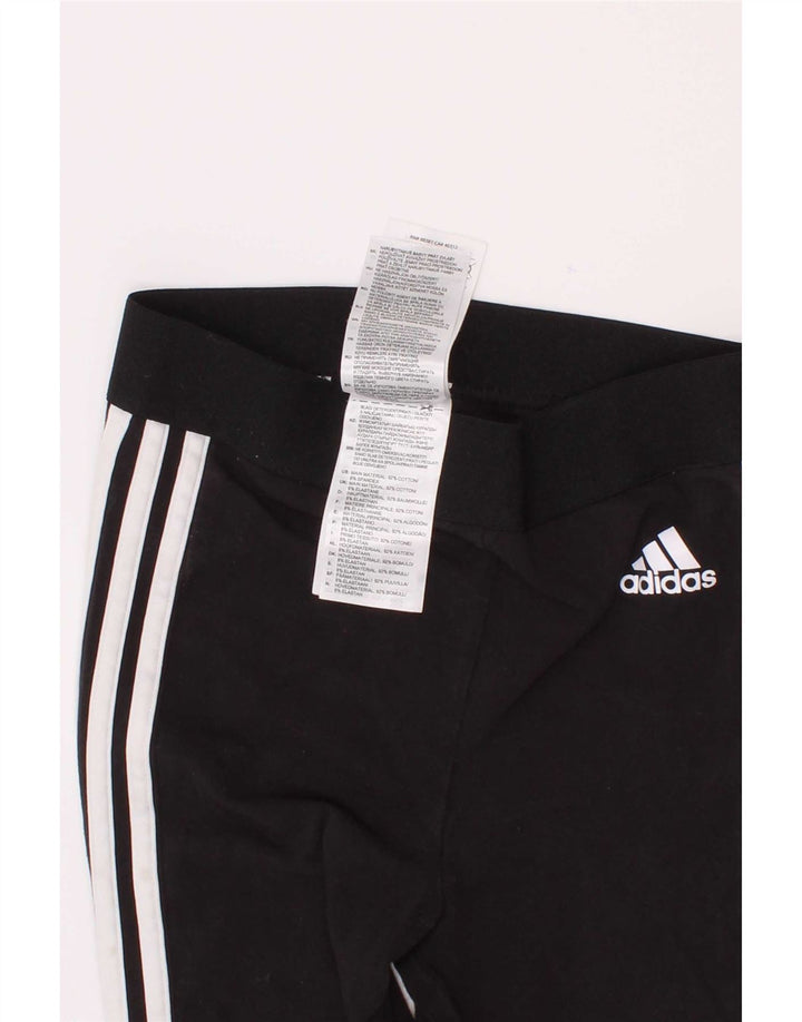 Legginsy Adidas Dziewczęce 2-3 Lat Czarne Bawełniane