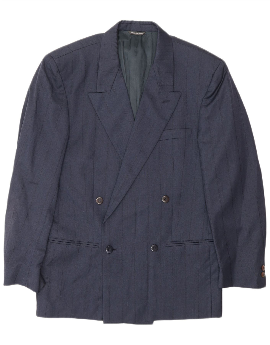 GIANNI VERSACE Męski garnitur dwuczęściowy UK 40 Large W30 L30 Granatowy Klasyczny