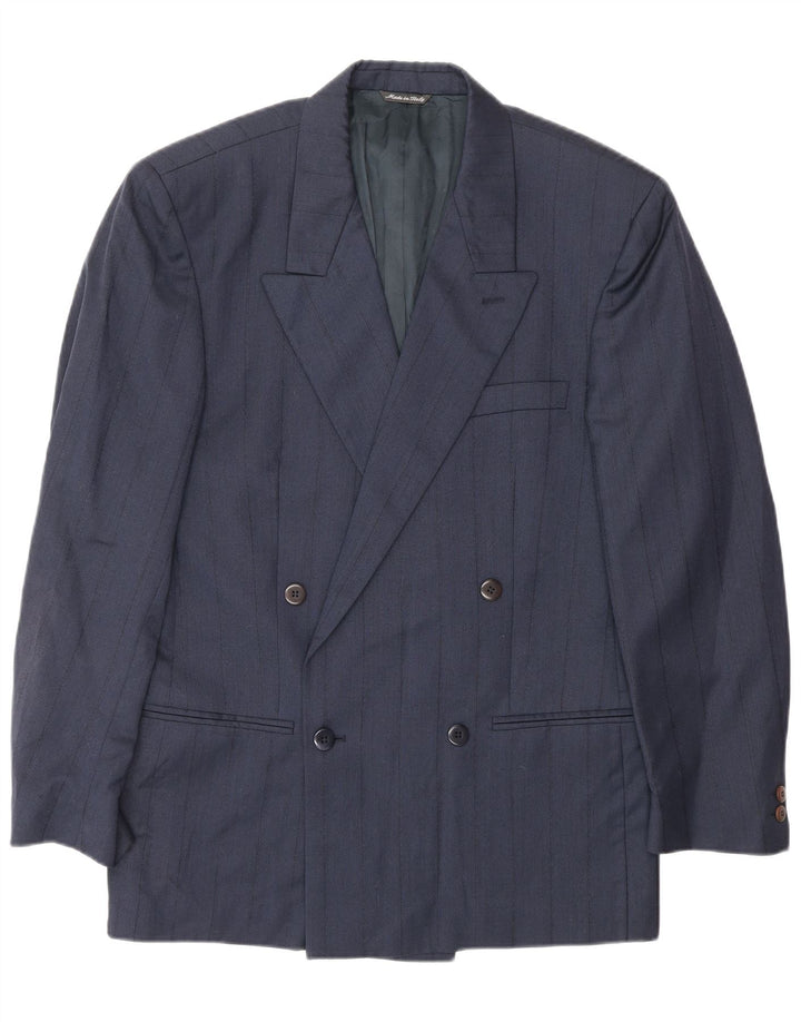 GIANNI VERSACE Męski garnitur dwuczęściowy UK 40 Large W30 L30 Granatowy Klasyczny