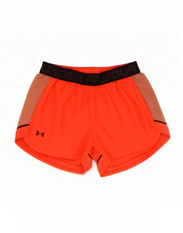 Damskie spodenki sportowe Under Armour Graphic UK 8, małe, pomarańczowe, z blokami kolorów