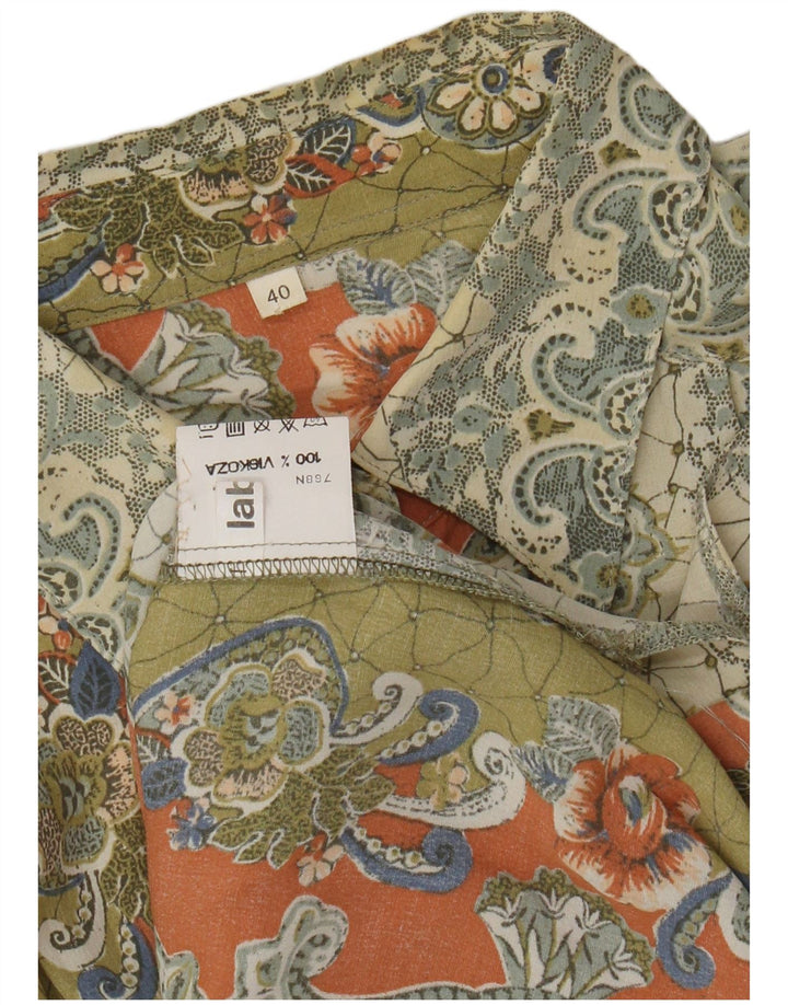 Damska bluzka koszulowa oversize VINTAGE EU 40, średnia wielobarwna paisley