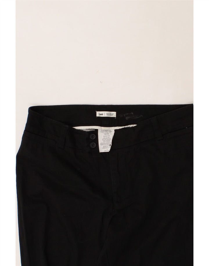 LEE Womens Bootcut Suit Trousers US 10 Large W32 L29 Black Cotton Vintage Lee and Second-Hand Lee from Messina Hembry 
