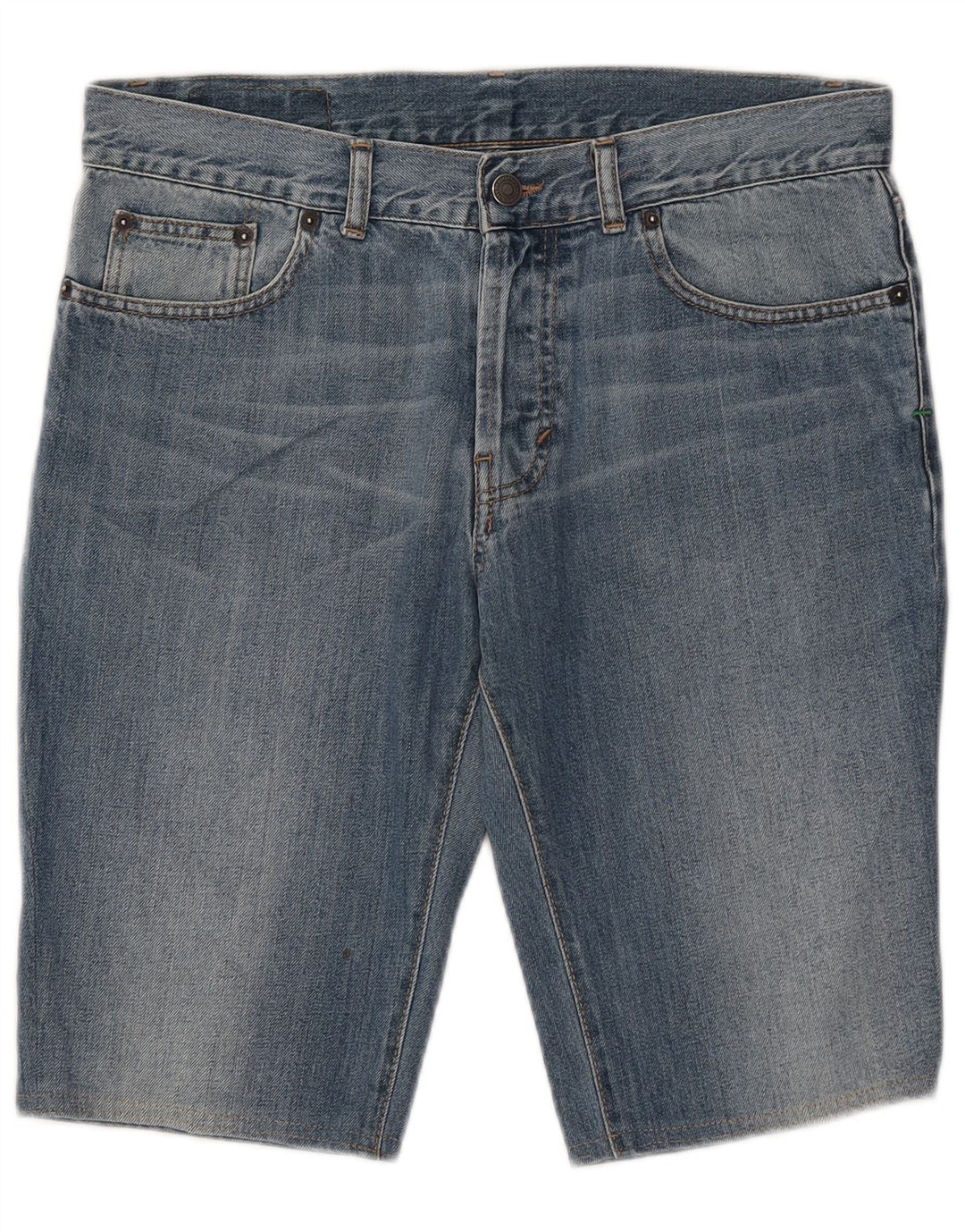 Męskie spodenki jeansowe Benetton W33 średni niebieski