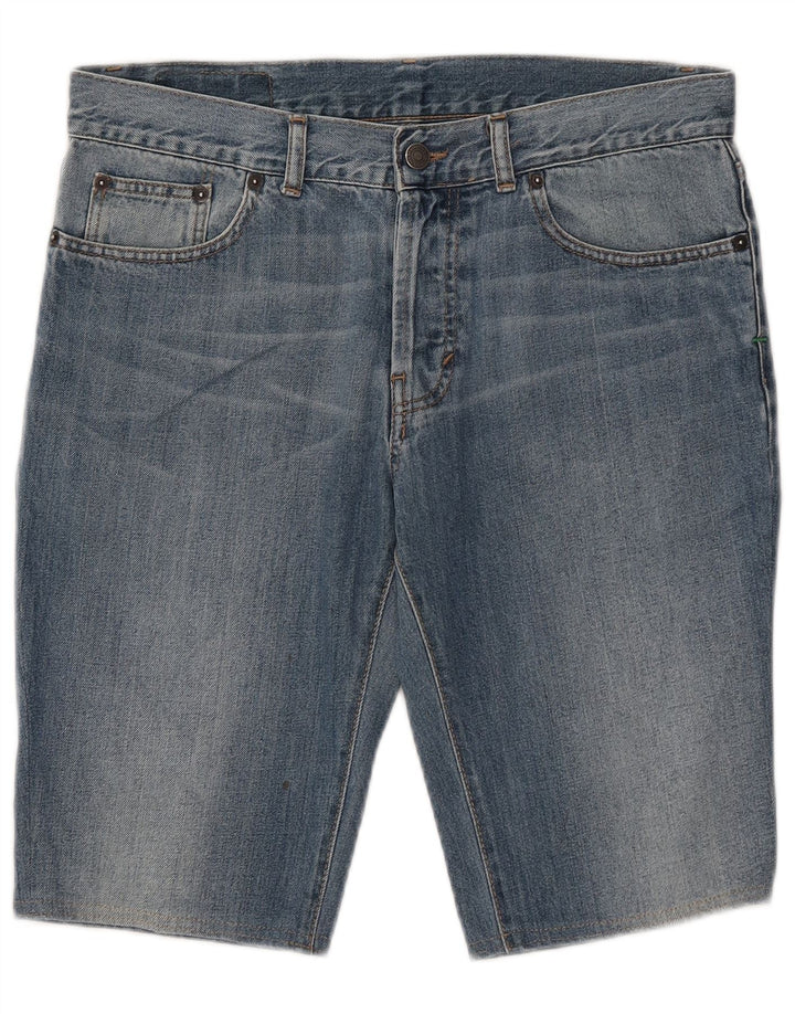 Męskie spodenki jeansowe Benetton W33 średni niebieski