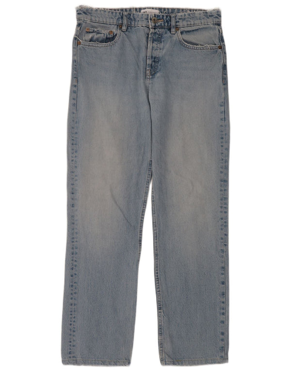 Damskie proste dżinsy Zara EU 40 Medium W30 L30 Niebieskie