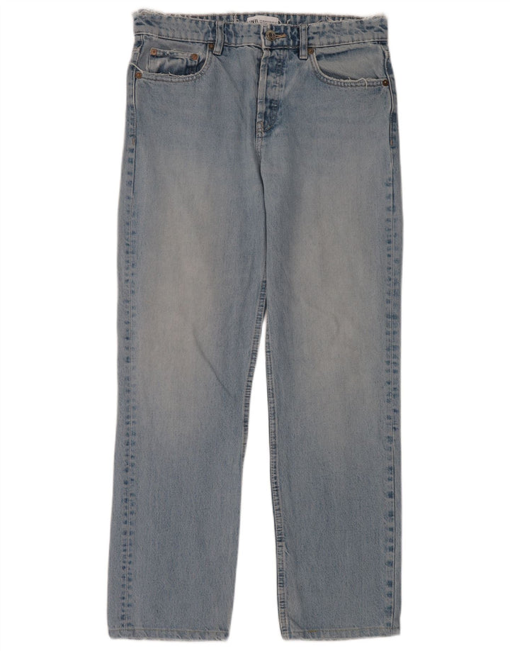 Damskie proste dżinsy Zara EU 40 Medium W30 L30 Niebieskie