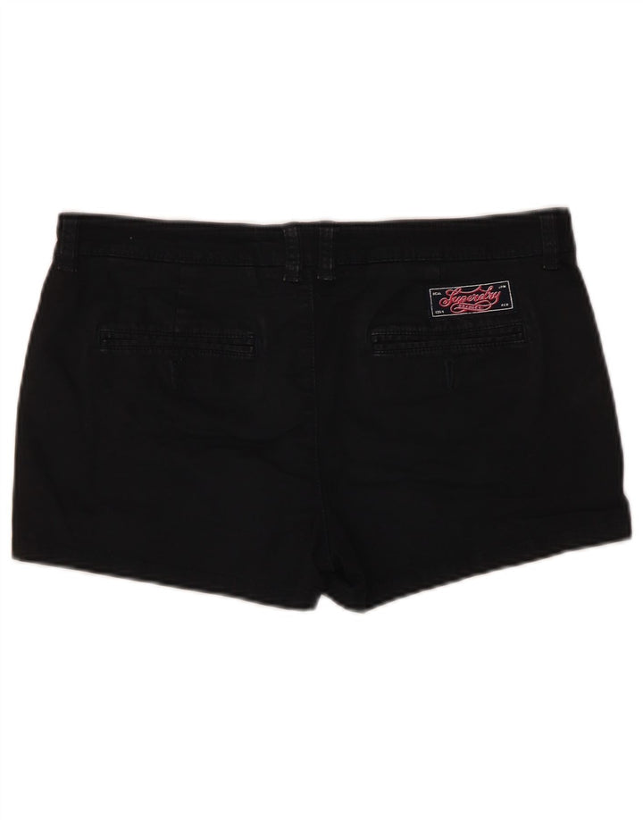 Damskie spodenki Superdry małe W32, czarne, bawełniane