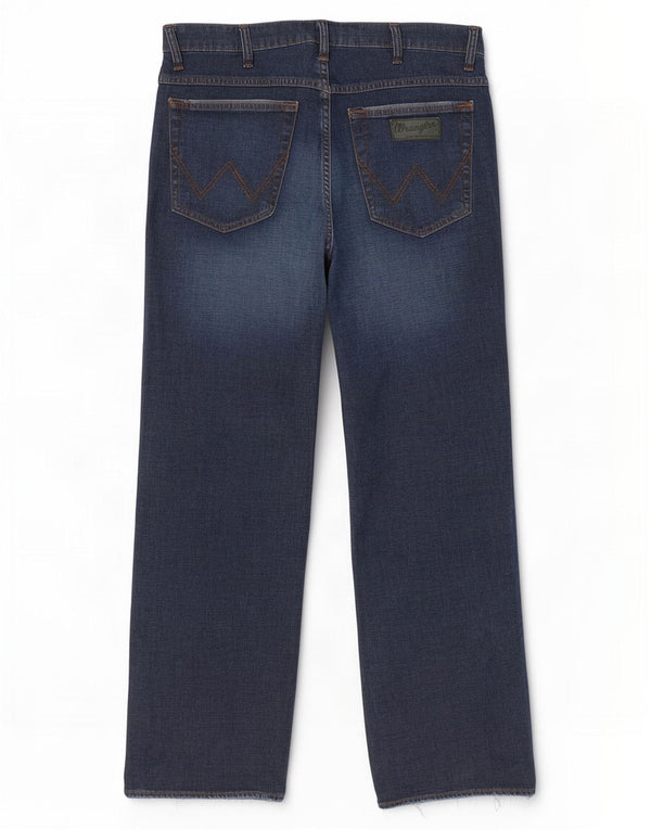 Męskie jeansy Wrangler Texas Stretch Straight W34 L28 Granatowa bawełna